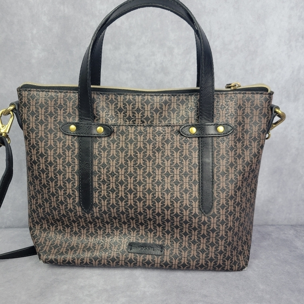 Fossil Satchel Handbag Man made material Large size $138 #5‎